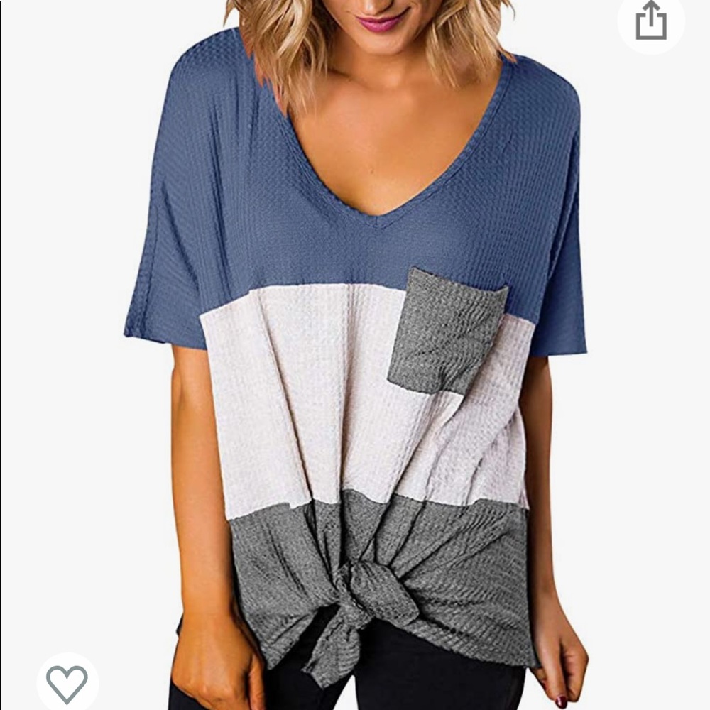 Waffle Knit Pocket Tee